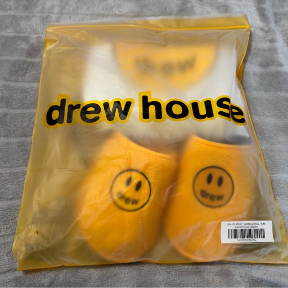 Drew House Men’s Slippers Yellow Size S/M - Picture 6 of 8